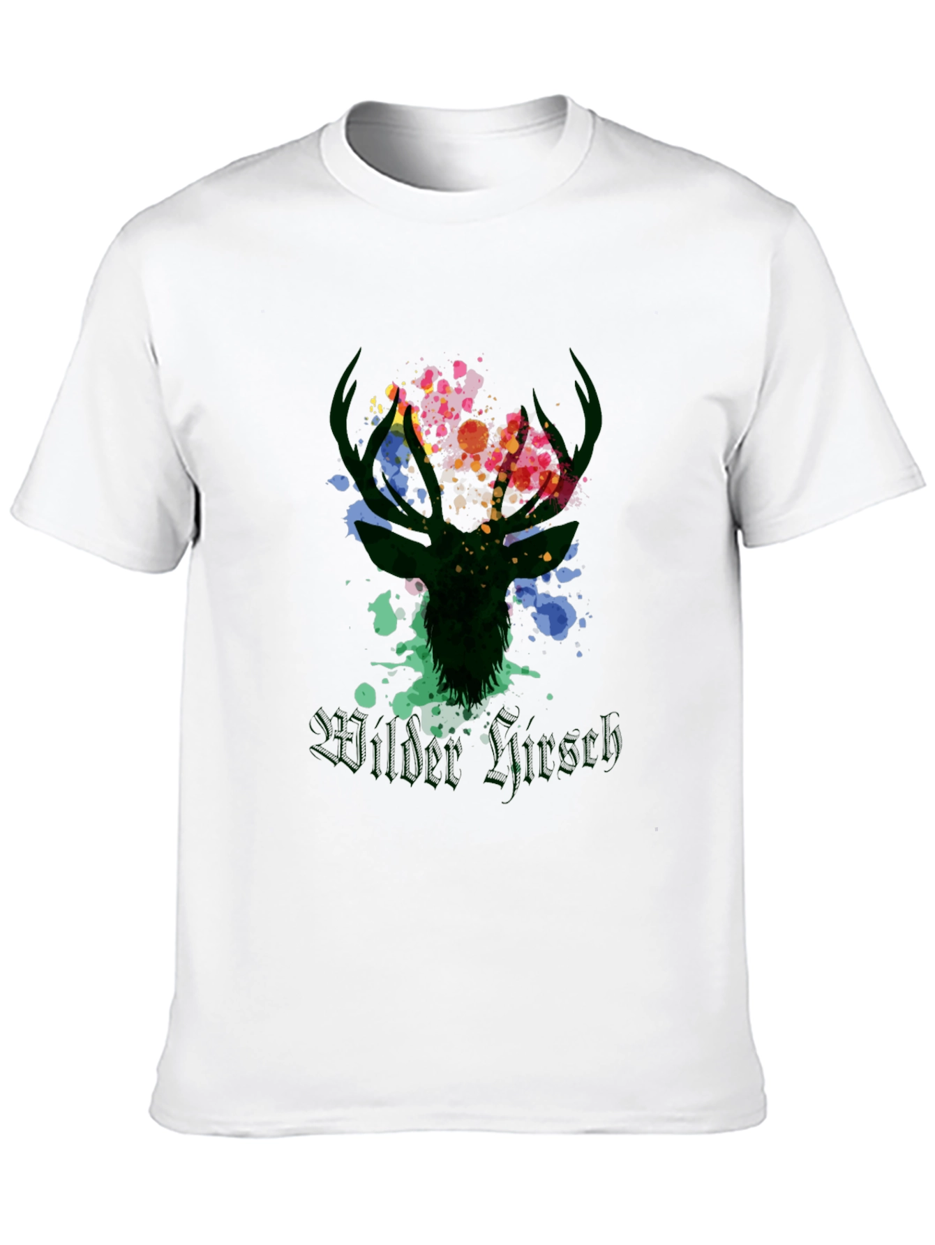 Wilder Hirsch Graphic Tee - Stylish Mens Black T-Shirt