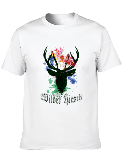 Wilder Hirsch Graphic Tee - Stylish Mens Black T-Shirt