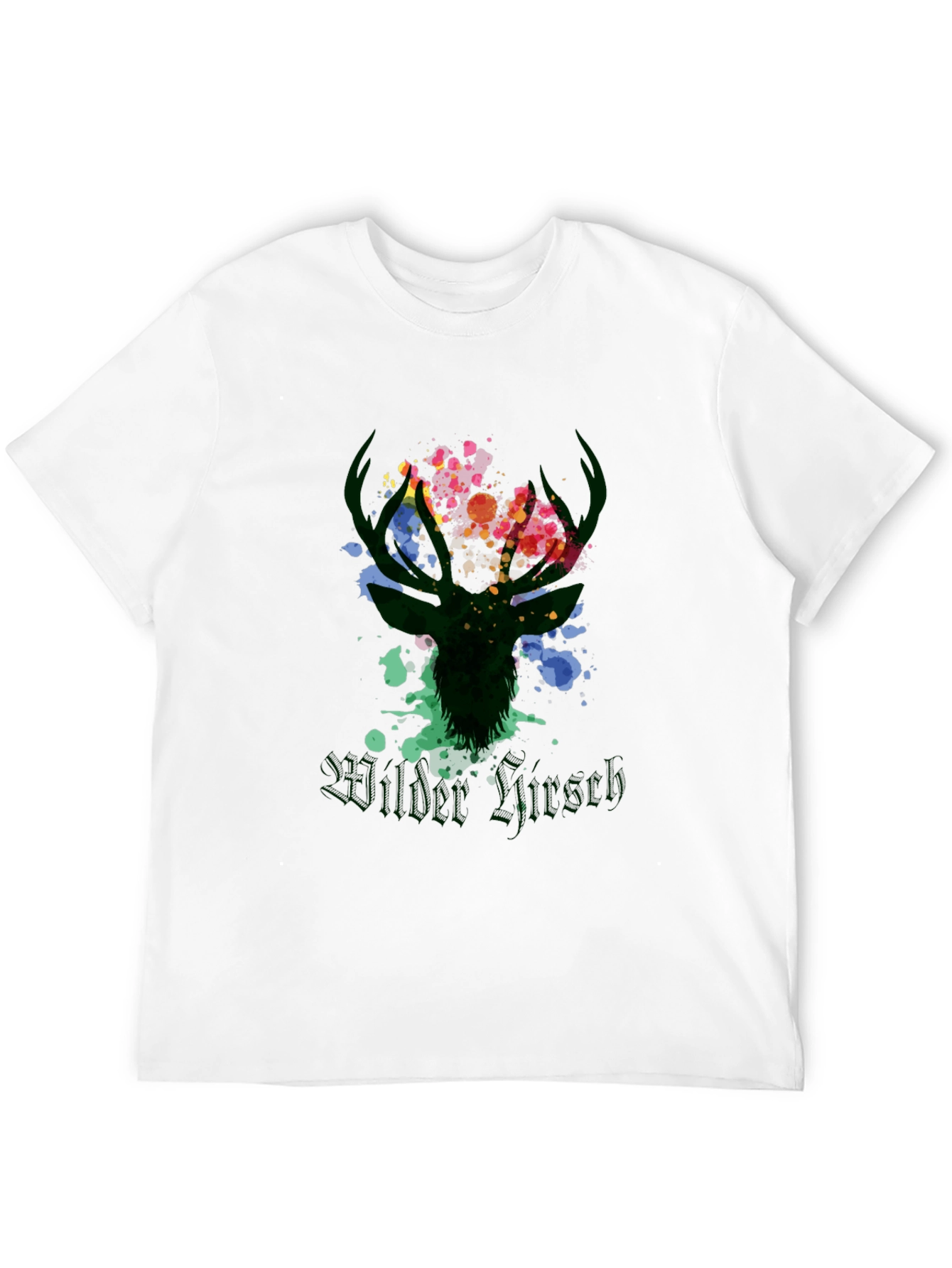 Wilder Hirsch Graphic Tee - Stylish Mens Black T-Shirt