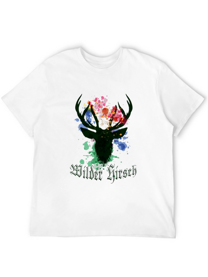Wilder Hirsch Graphic Tee - Stylish Mens Black T-Shirt