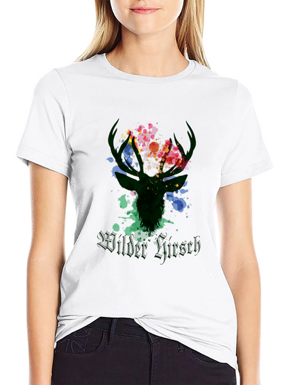 Wilder Hirsch Graphic Tee - Stylish Mens Black T-Shirt