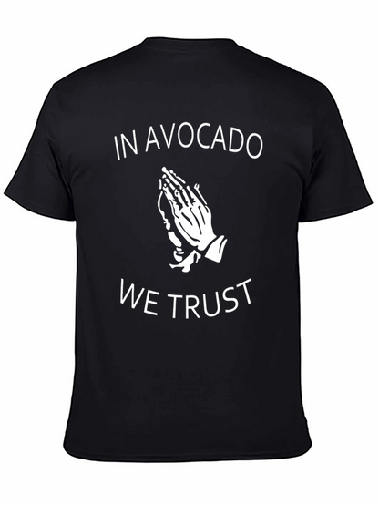 Avocado Trust Graphic Tee - Trendy Black T-Shirt