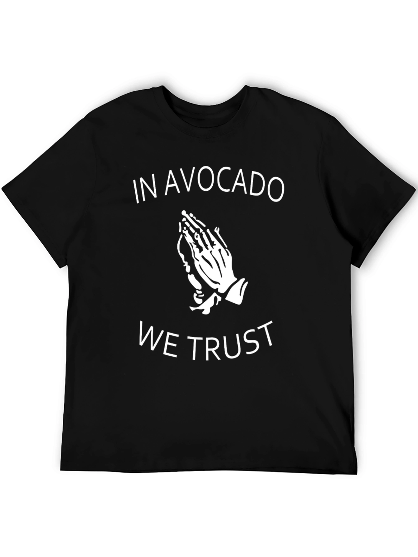Avocado Trust Graphic Tee - Trendy Black T-Shirt