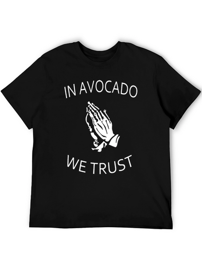 Avocado Trust Graphic Tee - Trendy Black T-Shirt