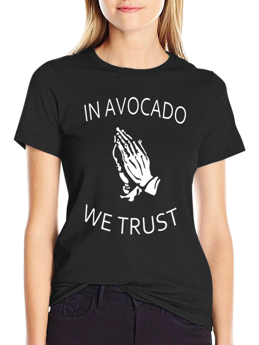 Avocado Trust Graphic Tee - Trendy Black T-Shirt