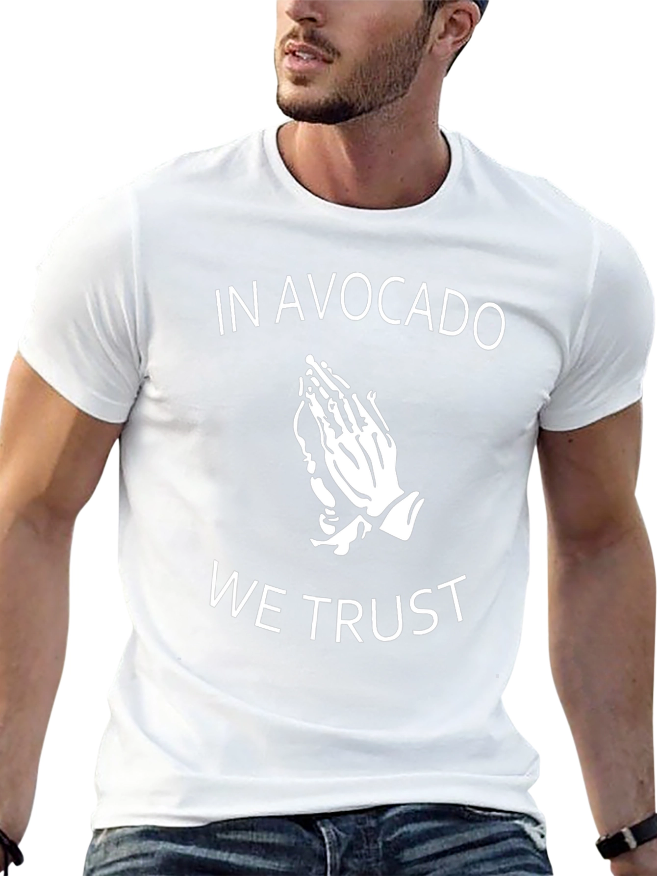 Avocado Trust Graphic Tee - Trendy Black T-Shirt