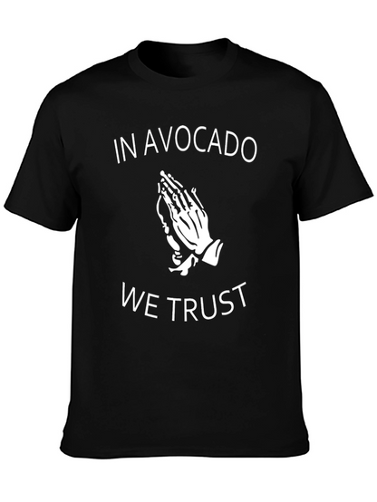 Avocado Trust Graphic Tee - Trendy Black T-Shirt