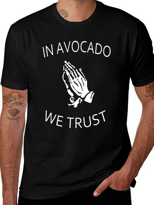 Avocado Trust Graphic Tee - Trendy Black T-Shirt