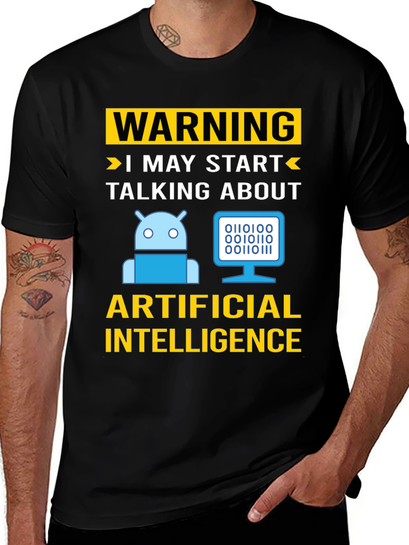 Warning AI Humor T-Shirt