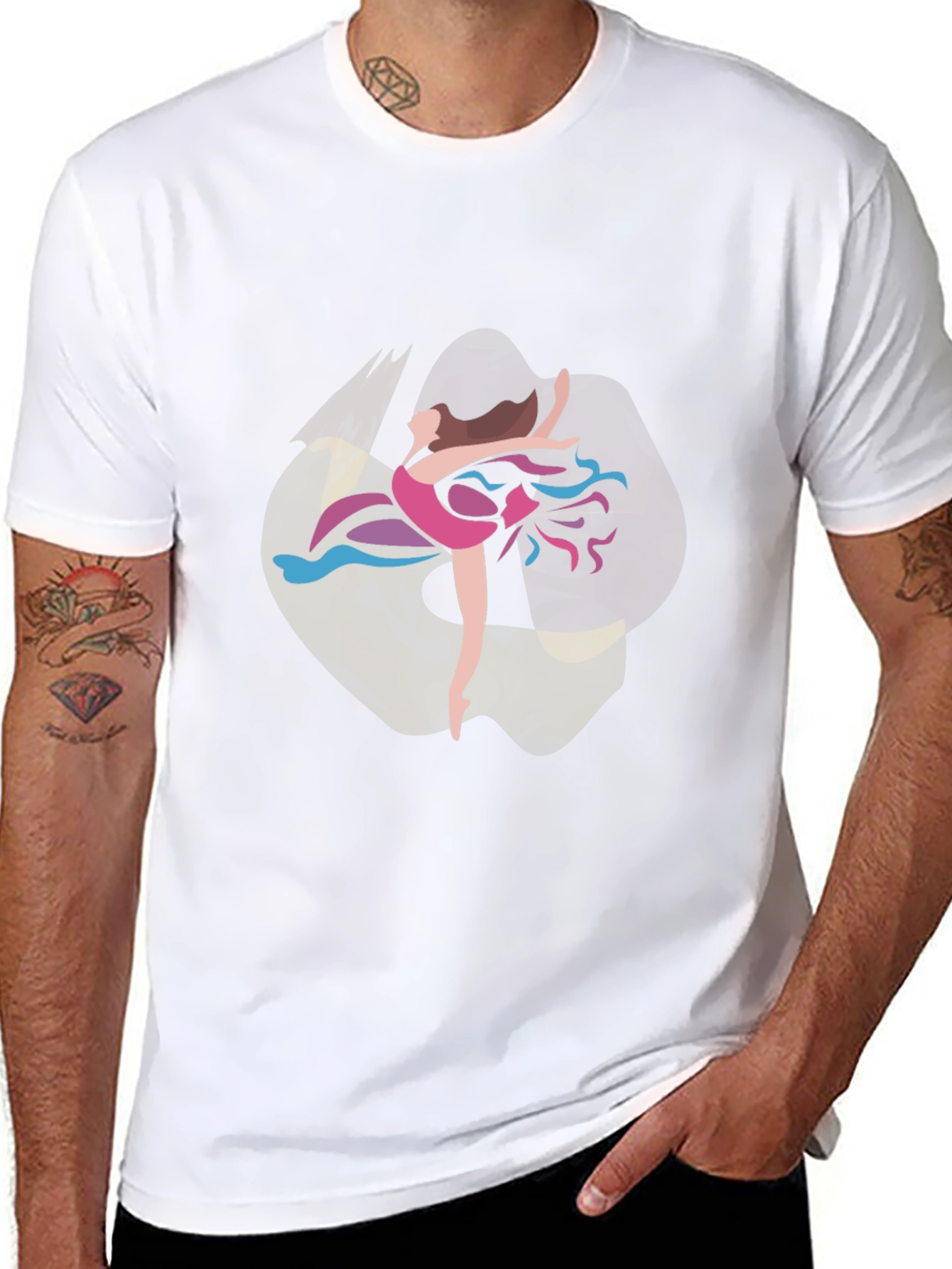 Ballerina Graphic T-Shirt - Stylish Dance Design