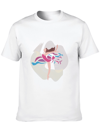 Ballerina Graphic T-Shirt - Stylish Dance Design