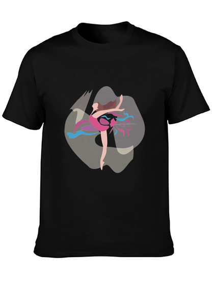 Ballerina Graphic T-Shirt - Stylish Dance Design