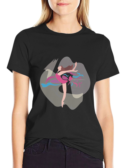 Ballerina Graphic T-Shirt - Stylish Dance Design