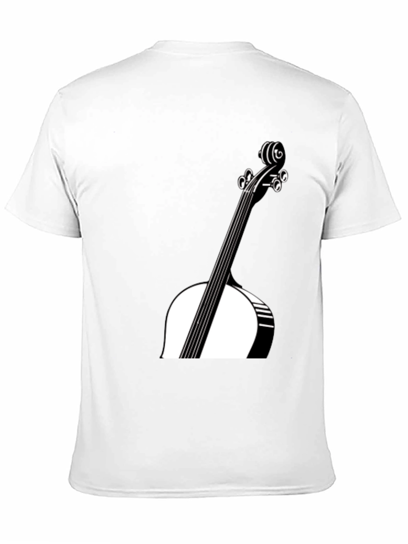 Black Cello Graphic Tee - Musician Style