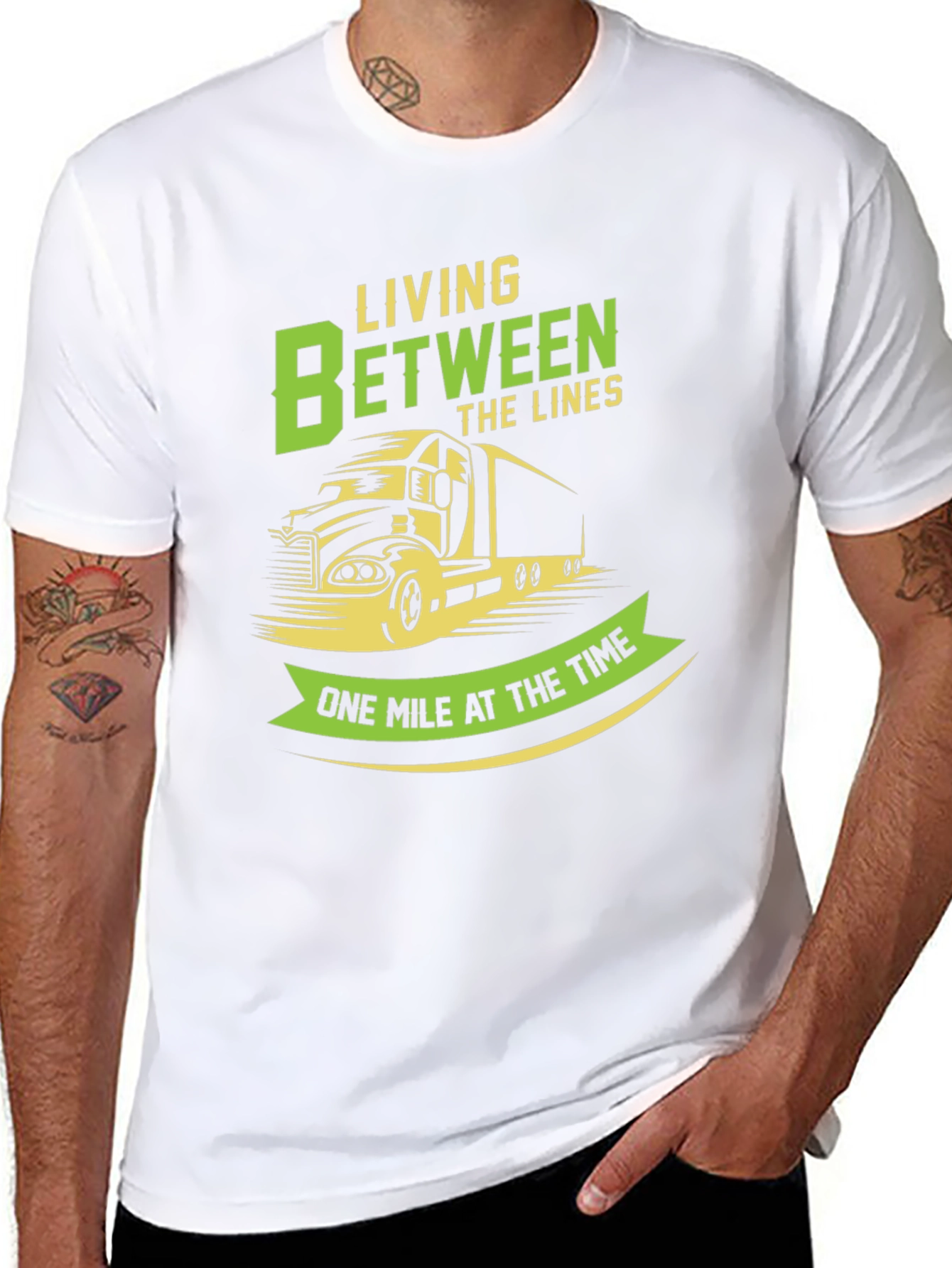 Trucker T-Shirt: Living Between the Lines