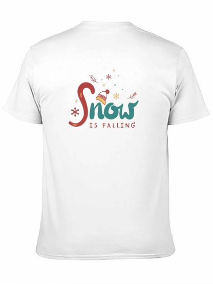 Snow is Falling Black Graphic Tee