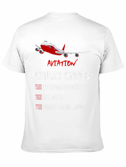 Aviation Cheat Codes T-Shirt - Pilot Gift