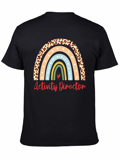 Activity Director Rainbow Leopard Print T-Shirt