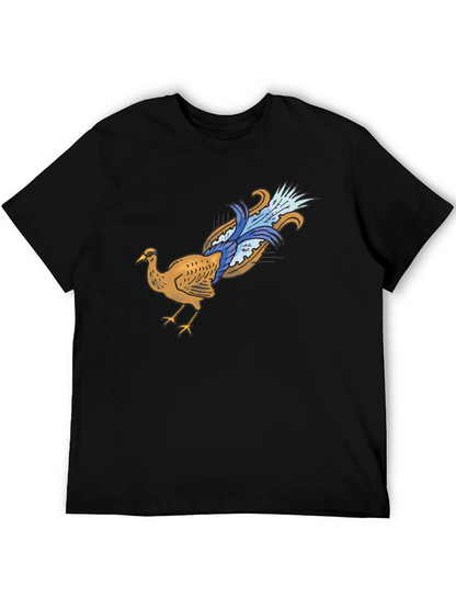 Bird Graphic Black T-Shirt