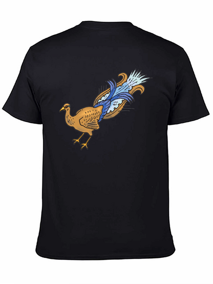 Bird Graphic Black T-Shirt