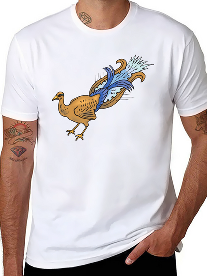Bird Graphic Black T-Shirt