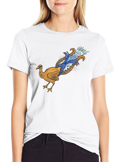 Bird Graphic Black T-Shirt