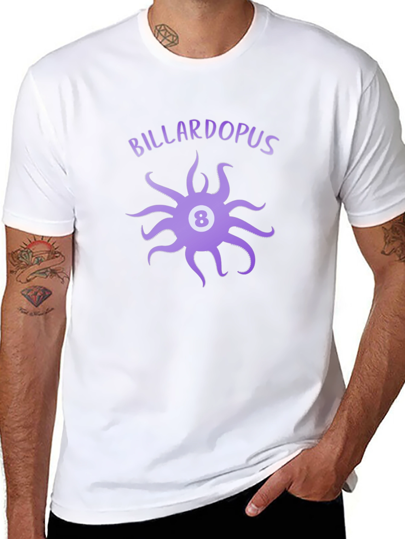 Billardopus Graphic T-Shirt - Octopus 8 Ball