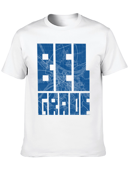 Belgrade Map T-Shirt - Urban Cityscape Design