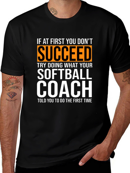 Softball Coach T-Shirt - Funny Saying Tee