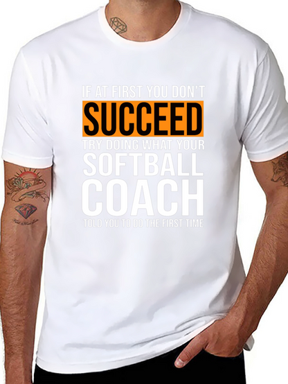 Softball Coach T-Shirt - Funny Saying Tee