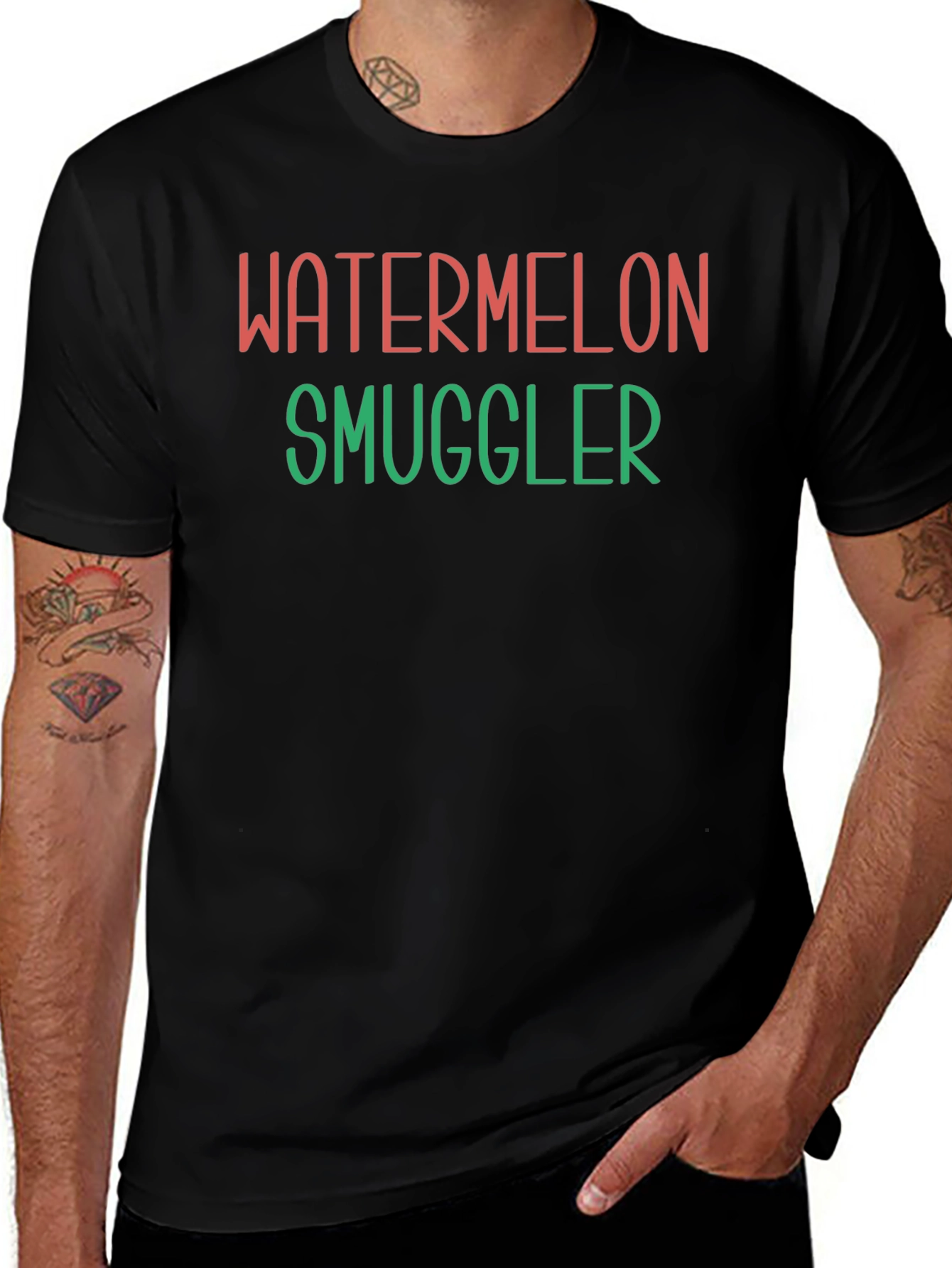Watermelon Smuggler Funny Novelty T-Shirt