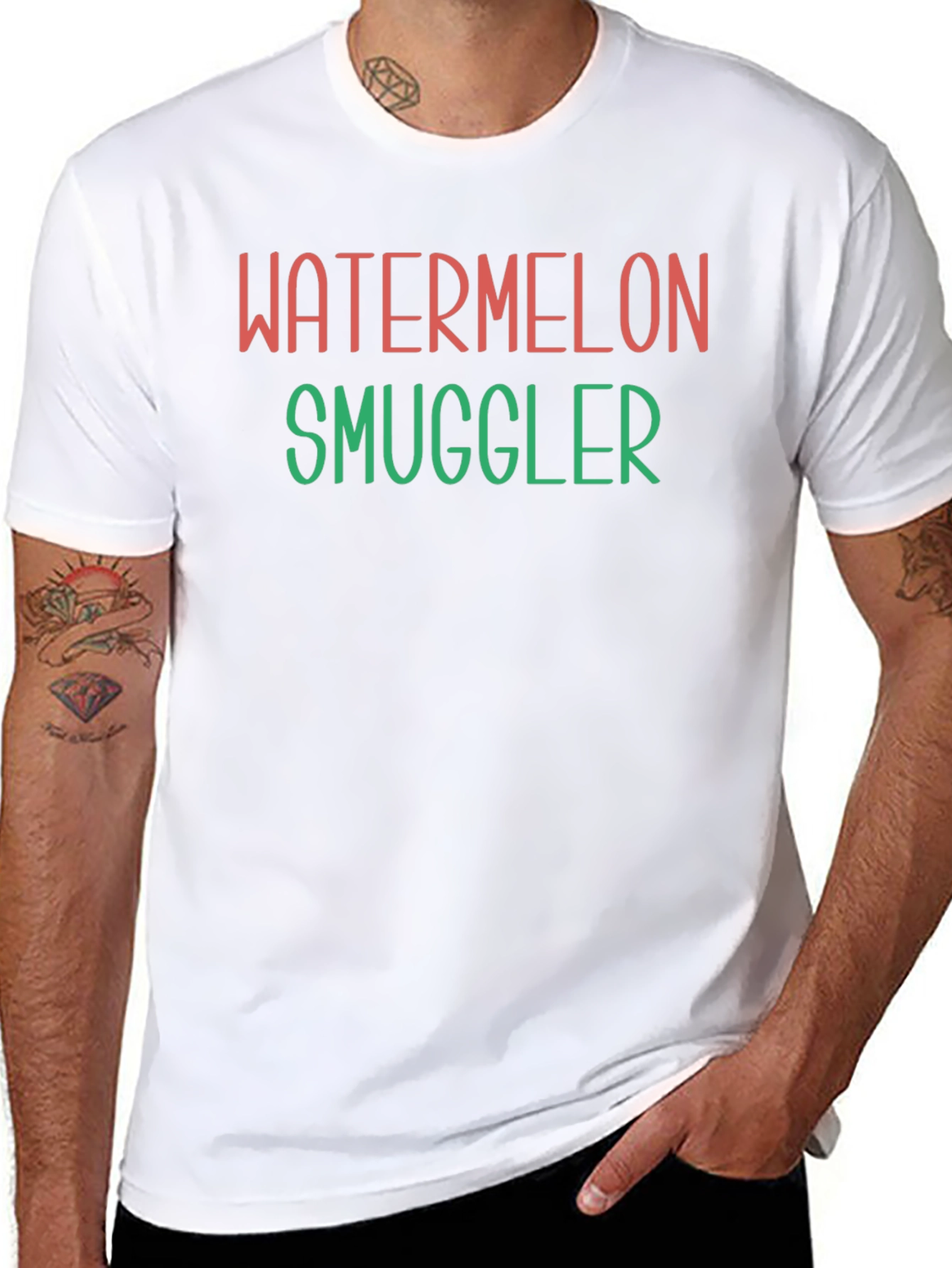 Watermelon Smuggler Funny Novelty T-Shirt