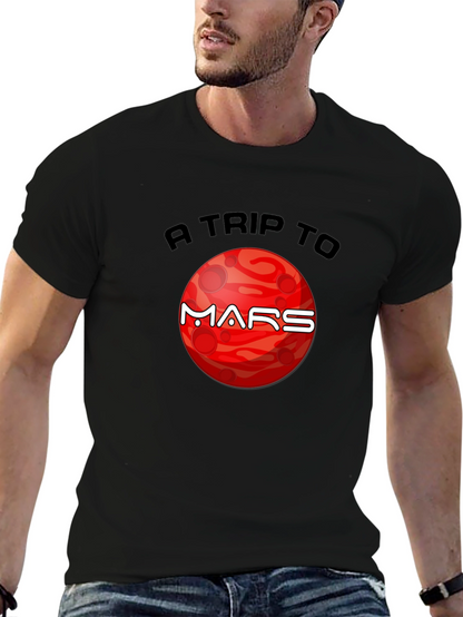 A Trip to Mars Graphic T-Shirt - Black