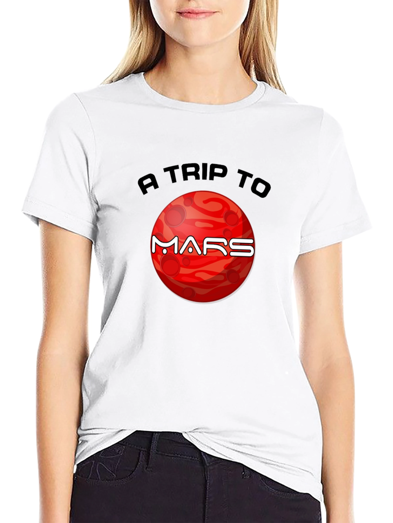 A Trip to Mars Graphic T-Shirt - Black