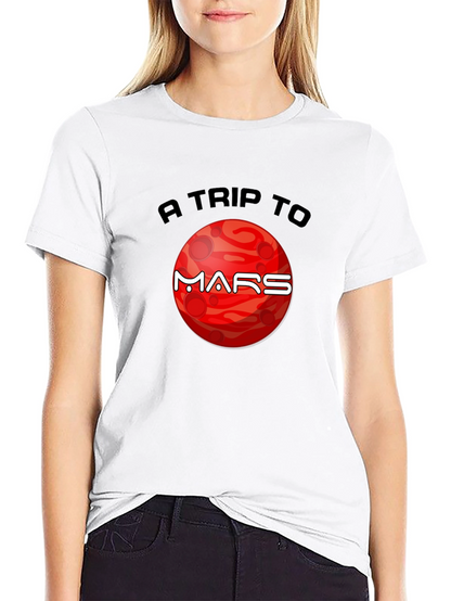 A Trip to Mars Graphic T-Shirt - Black