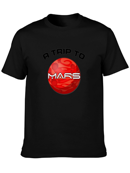 A Trip to Mars Graphic T-Shirt - Black