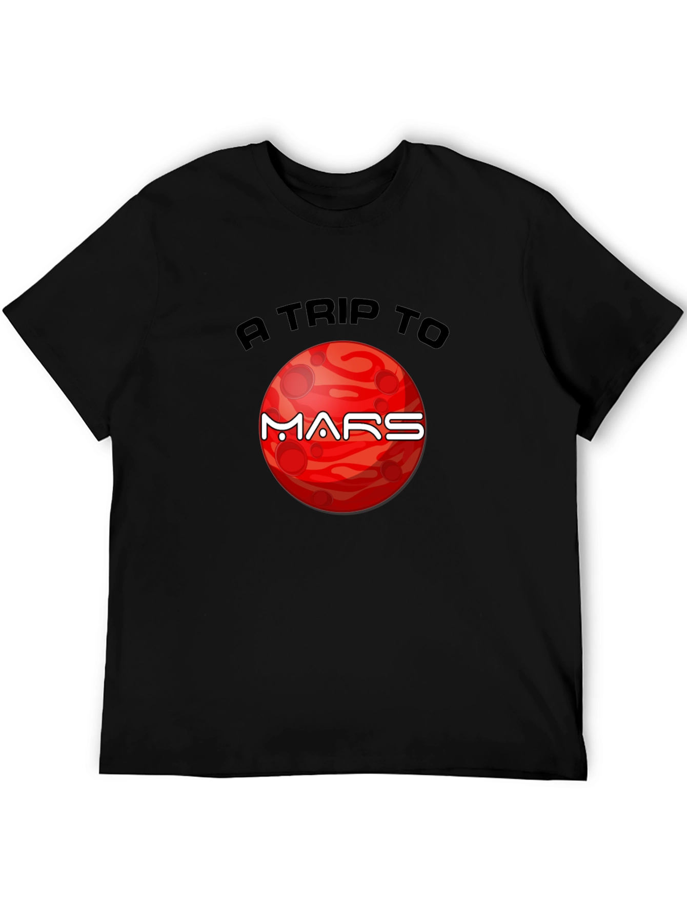 A Trip to Mars Graphic T-Shirt - Black