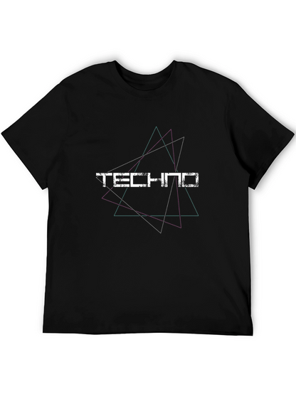 Techno Graphic Tee - Modern Style