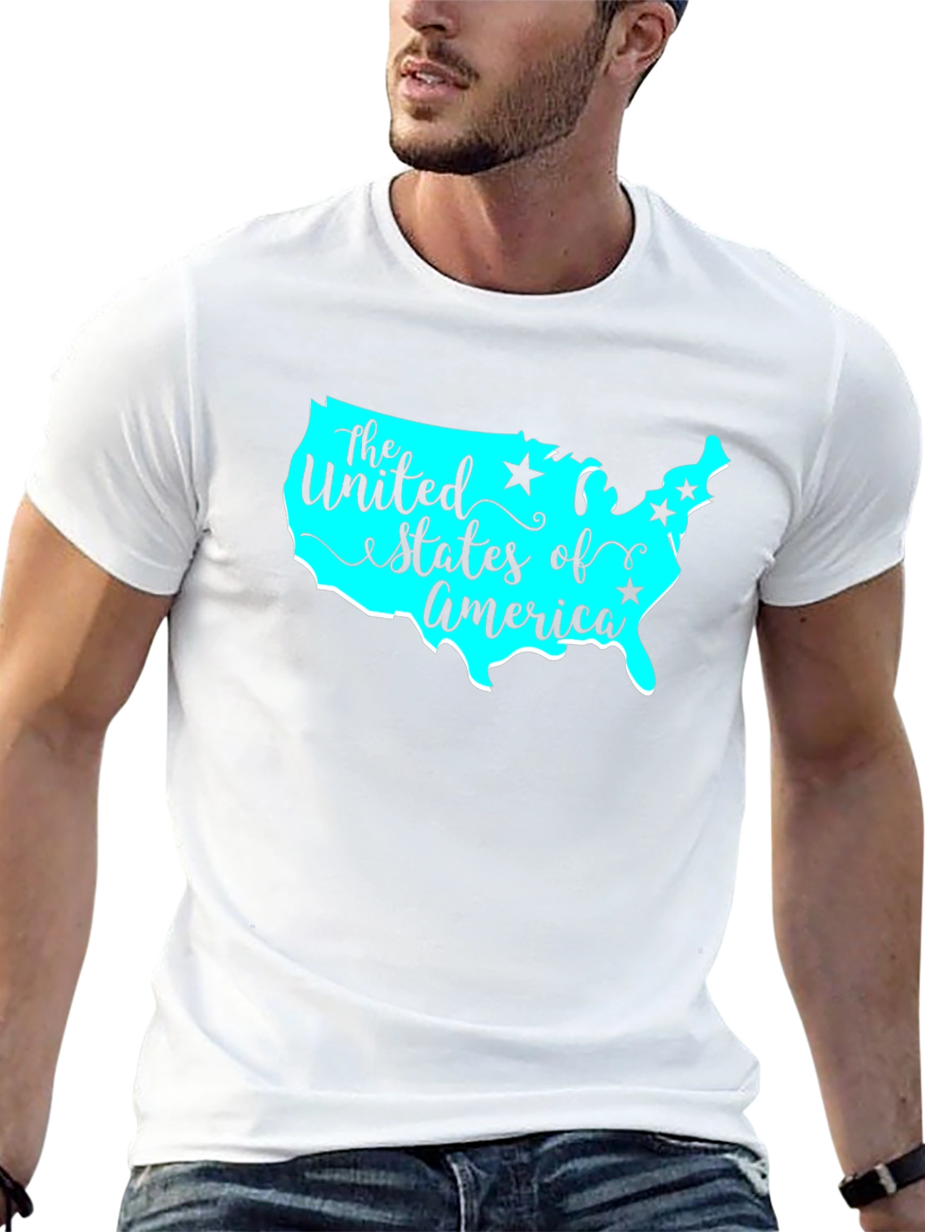 USA Map Graphic T-Shirt