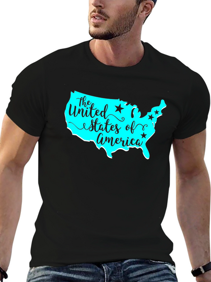 USA Map Graphic T-Shirt