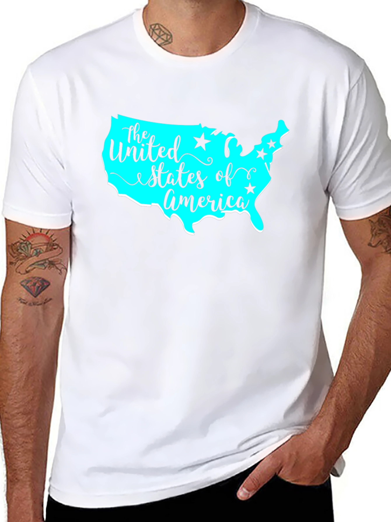 USA Map Graphic T-Shirt