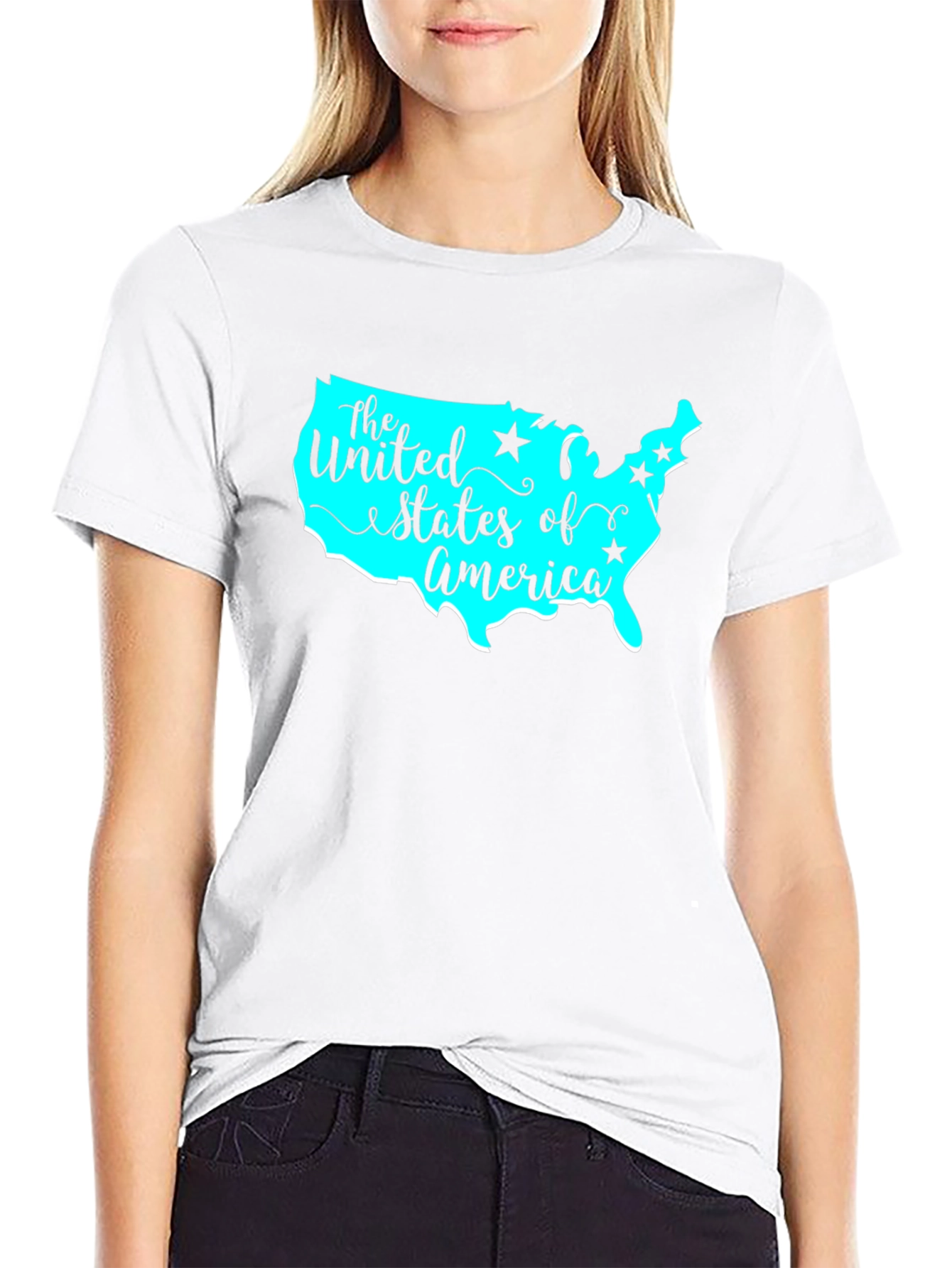USA Map Graphic T-Shirt