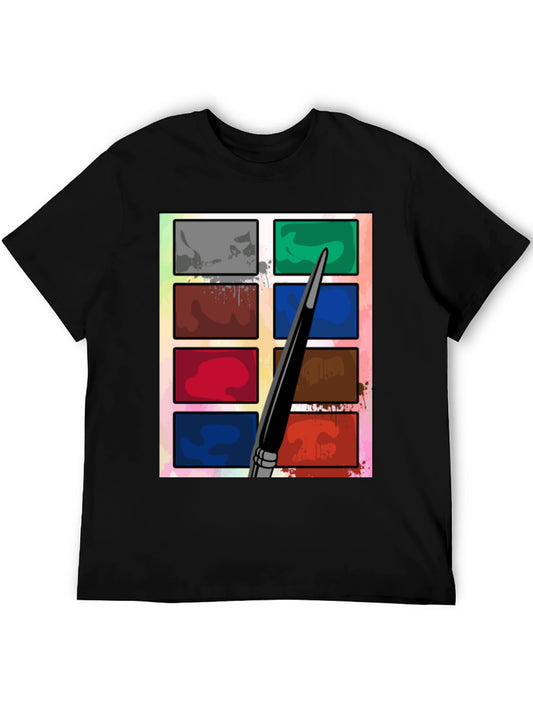 Artistic Watercolor Palette T-Shirt - Creative Expression