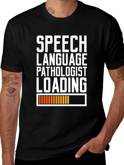 Speech Language Pathologist Loading T-Shirt - Black
