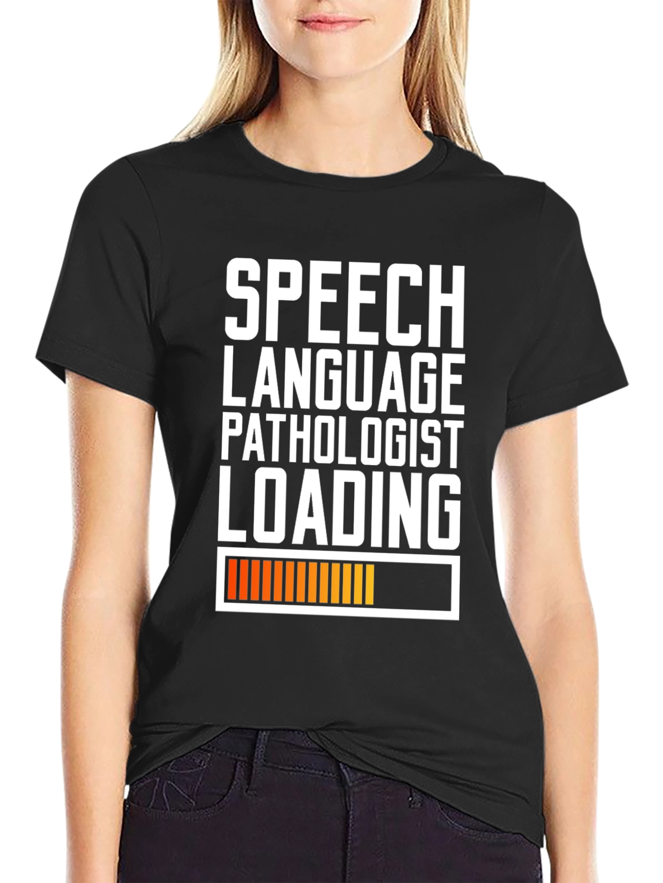 Speech Language Pathologist Loading T-Shirt - Black