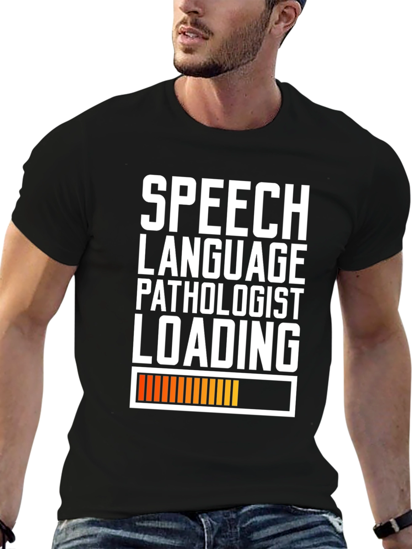 Speech Language Pathologist Loading T-Shirt - Black