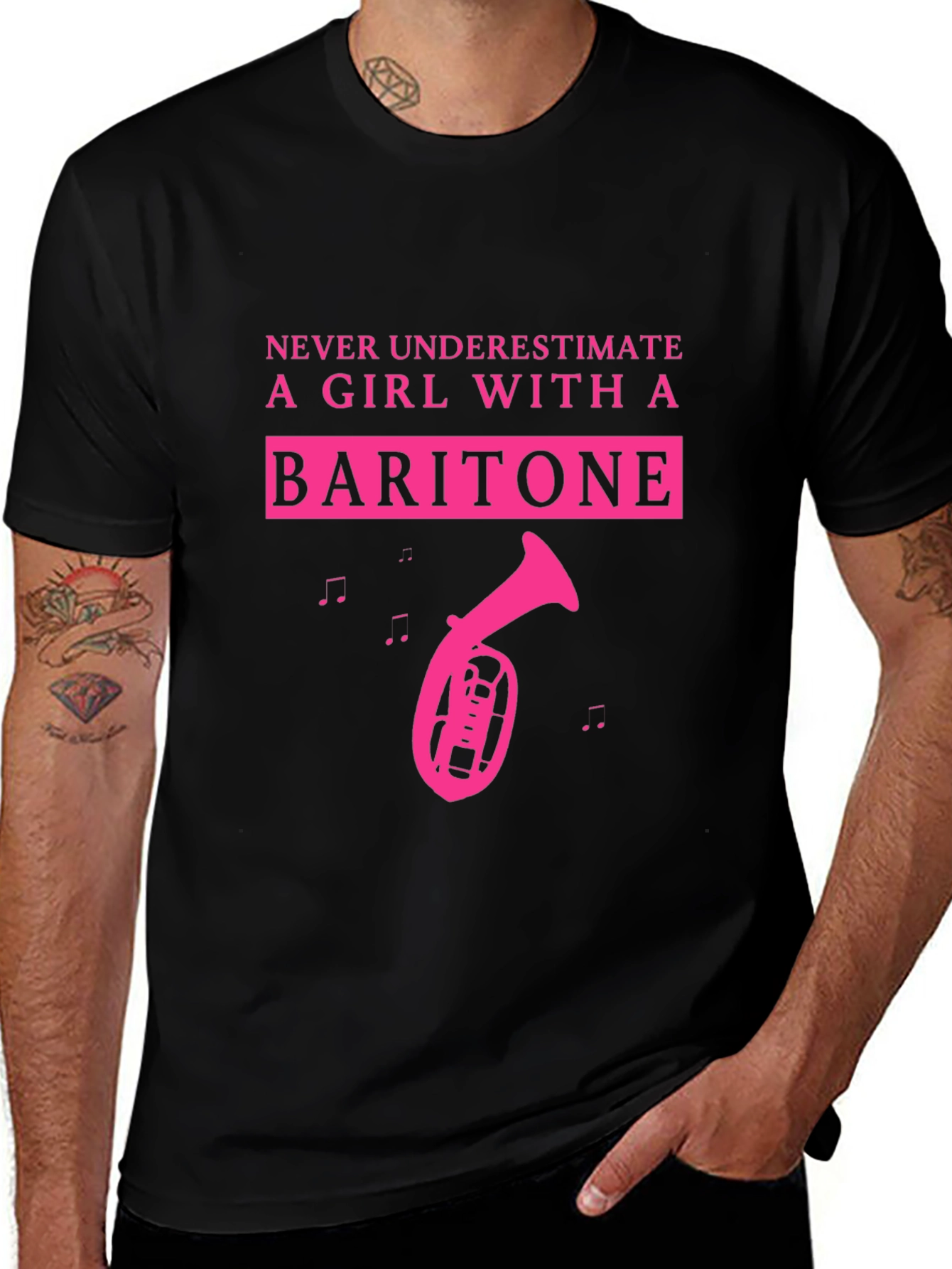 Baritone Girl T-Shirt - Musical Instrument Tee