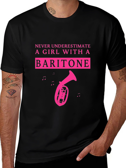 Baritone Girl T-Shirt - Musical Instrument Tee