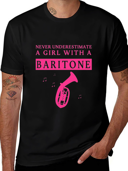 Baritone Girl T-Shirt - Musical Instrument Tee