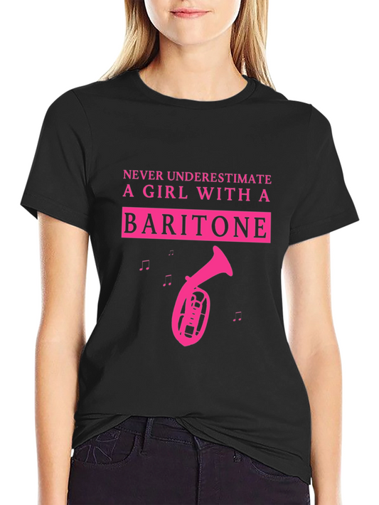 Baritone Girl T-Shirt - Musical Instrument Tee